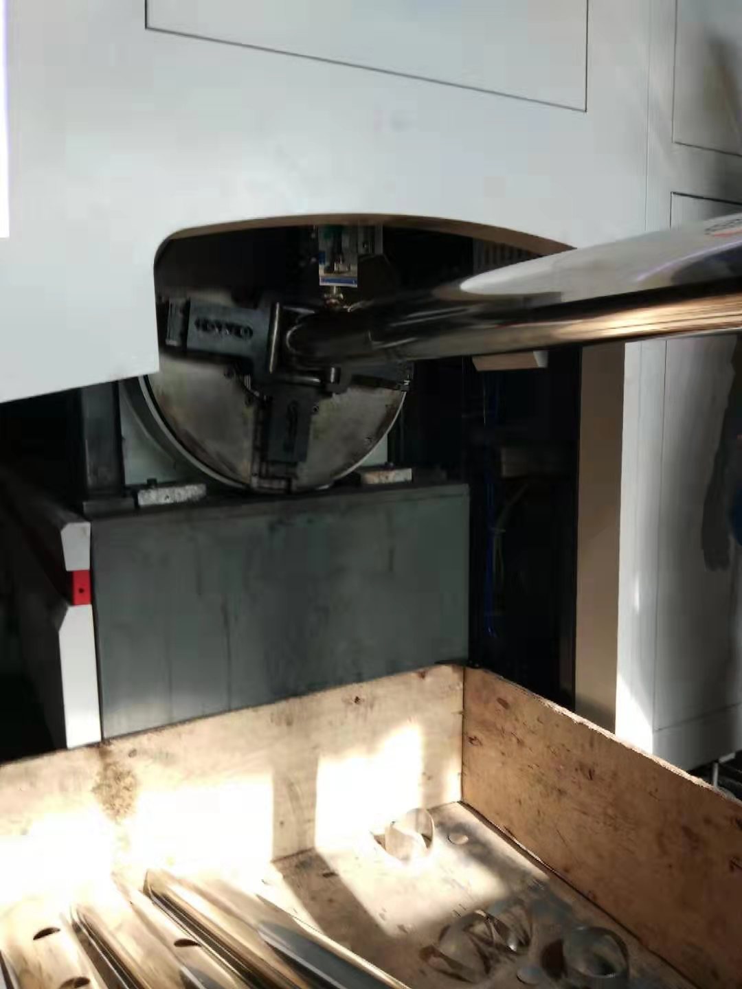 激光切管卡盤應用現場